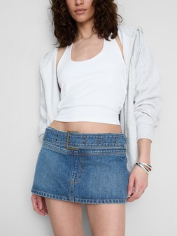 PRIMARK DENIM BELTED SKIRT, £14, €16, $20, RON80, PLN70, CZK415