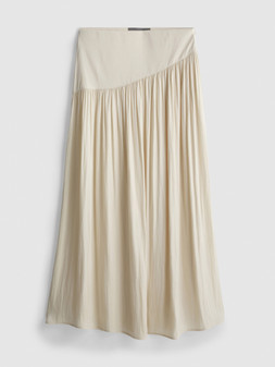 PRIMARK DRAPE SKIRT ECRU £16 €18 €18 $25 RON80 PLN70 CZK415