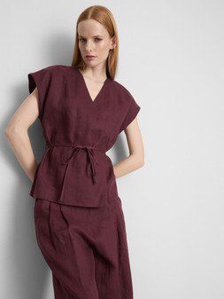 PRIMARK EDIT LINEN WRAP TOP, £24, €26, $33.50, RON125, PLN115, CZK675 (3)