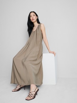 PRIMARK EDIT MODAL DRESS, TAUPE, £22, €24, $32, RON120, PLN105, CZK625