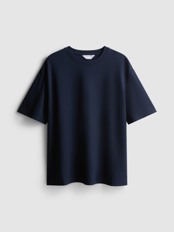 PRIMARK EDIT ULTIMATE TEE, NAVY £12, €14, $17.50, RON70, PLN60, CZK365 (2)