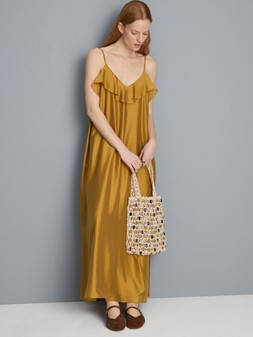 PRIMARK FRILL NECK MIDI DRESS, £20, €22, RON110, PLN95, CZK570