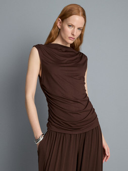 PRIMARK HIGH NECK RUCHED TOP, £8, €10, $14, RON50, PLN43, CZK260 (5)