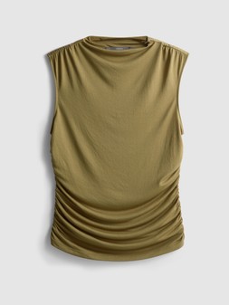 PRIMARK HIGH NECK RUCHED TOP, £8, €10, $14, RON50, PLN43, CZK260 (4)