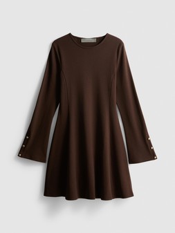 PRIMARK LONG SLEEVE DRESS CHOCOLATE £12 €14 NE€16 $18 RON70 PLN60 CZK365