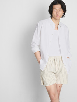 PRIMARK LONG SLEEVE LINEN SHIRT WHITE £16 €18 $25 RON90 PLN80 CZK470 (2)