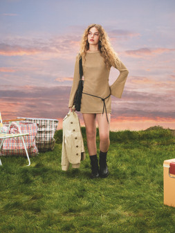 PRIMARK METALLIC BELTED MINI DRESS, £14, €16, $20, RON80, PLN70, CZK415