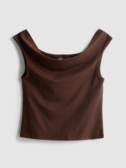 PRIMARK OFF SHOULDER TOP BROWN £5, €6, $9, RON30, PLN26,CZK155, HUF2200