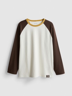 PRIMARK OLDER BOYS LONG SLEEVE PEACHED CONTRAST RAGLAN, $8 RON25 HUF1900 PLN22 CZK130 €(NE)6 €5 £3 (3)