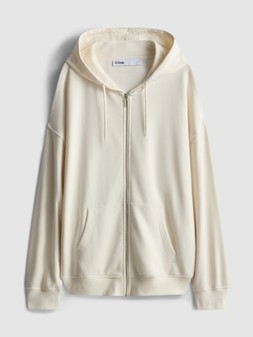 PRIMARK OVERSIZED ZIP HOODIE ECRU £16 €18 $25 RON90 PLN80 CZK470