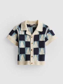 PRIMARK OWNING THE SUMMER BOAT KNIT SHIRT NAVY £9 €12 $16 RON55 PLN50 CZK300