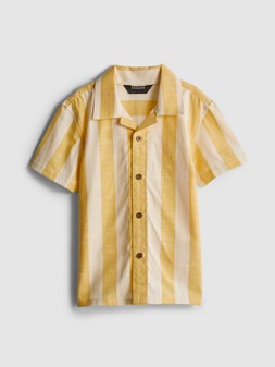 PRIMARK OWNING THE SUMMER STRIPE SHIRT YELLOW £7 €9 $12 RON44 PLN39 CZK235