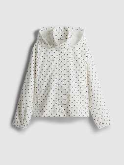 PRIMARK POLKA DOT RUN JACKET WHITE AND BLACK £18 €20 RON100 PLN90 CZK520