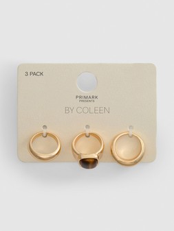 PRIMARK PRESENTS BY COLEEN 3PK CHUNKY RING, £4, €5, $8, RON25, PLN22, CZK130 (2)