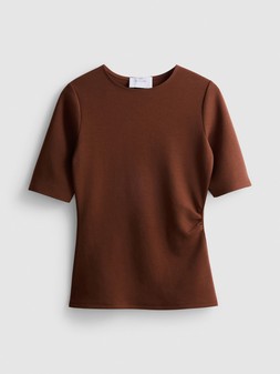 PRIMARK PRESENTS BY COLEEN BONDED RUCHED TEE, £7, €9, RON44, PLN39, CZK235
