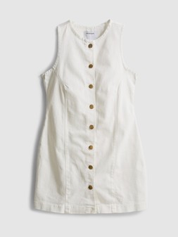PRIMARK PRESENTS BY COLEEN BUTTON DOWN DRESS, WHITE, £18, €20, $28, RON100, PLN0, CZK520
