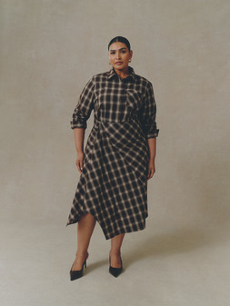 PRIMARK PRESENTS BY COLEEN CHECK SHIRT £16, €18, $18, RON90, PLN80, CZK470, PRIMARK PRESENTS BY COLEEN CHECK ASYM SKIRT, £16, €18, $25, RON90, PLN80, CZK