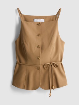 PRIMARK PRESENTS PAU ECHE PE CO BELT WAISTCOAT, £16, €18, $24, RON90, PLN80, CZK470, HUF6500