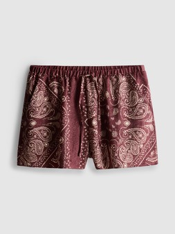 PRIMARK PRESENTS PAU ECHE PE CRUSHED SATIN SHORT £12, €14, $17.50, RON70, PLN60, CZK365, HUF5200
