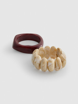 PRIMARK PRESENTS PAU ECHE PE SF 2PK RESIN BANGLE £6, €7, RON34, PLN30, CZK180, HUF2600