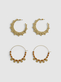 PRIMARK PRESENTS PAU ECHE PE SF BOHO 2PK HOOP, £3.50, €4.50, $6.50, RON22, PLN19, CZK115, HUF1700