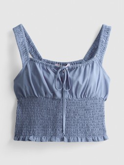 PRIMARK RUCHED TOP BLUE £8 €10 $14 RON50 PLN43 CZK260