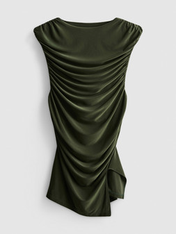 PRIMARK RUCHED TOP GREEN £10 €12 €14 $16 RON60 PLN50 CZK310