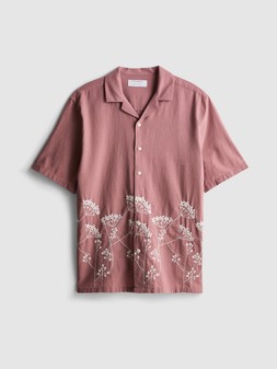 PRIMARK SHORT SLEEVE EMBROIDERED FLORAL SHIRT PINK £18 €20 $28 RON100 PLN90 CZK520