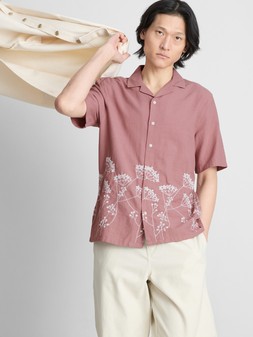 PRIMARK SHORT SLEEVE EMBROIDERED FLORAL SHIRT PINK £18 €20 $28 RON100 PLN90 CZK520 (2)