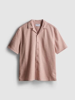PRIMARK SHORT SLEEVE TEXTURED SHIRT PINK £14 €16 $20 RON80 PLN70 CZK415