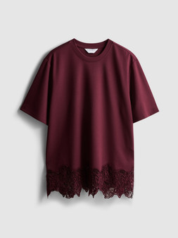 PRIMARK THE EDIT JERSEY TEE BURGANDY £16 €18 470CZK 90RON