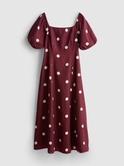 PRIMARK The Edit Linen Puff-Sleeve Midi Dress £36, €38, $48, PLN165, CZK990, RON185 (2)