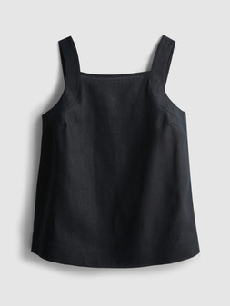 PRIMARK THE EDIT LINEN TOP BLACK £18 €20 520CKZ 100RON