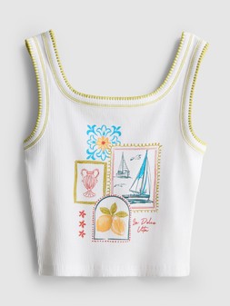PRIMARK VEST WHITE £4 €6 $9 RON30 PLN26 CZK155