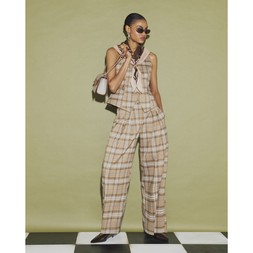 934117- SL Check Cinch Waist Waistcoat 4