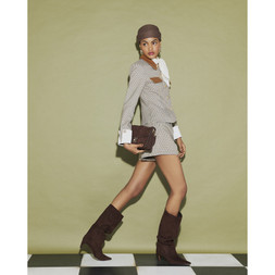 936054 PU Detail Check Short 4
