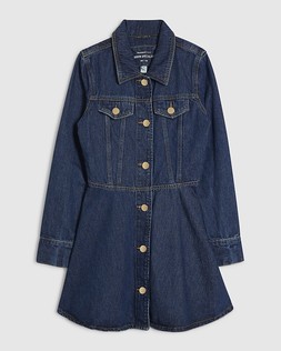 RI Blue Denim Long Sleeve Mini Dress £56