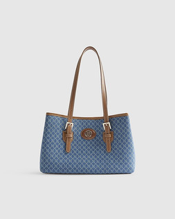 RI Blue Denim Monogram Print Shopper Bag £39