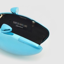 RI Blue Hard Shell Clutch Bag £36 3