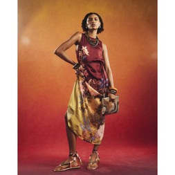 RI Brown Floral Maxi Dress £75 3