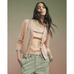 RI Coral Year Zero Emb Trim Rib Cardi £49 2
