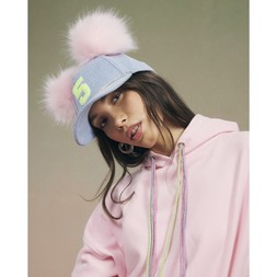 RI Double Pom Denim Cap £29