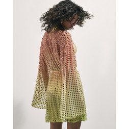 RI Orange Ombre Embellished Belted Kimono £69