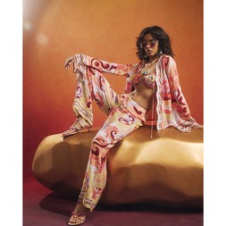 RI Orange Swirl Print Beach Trousers £49 4