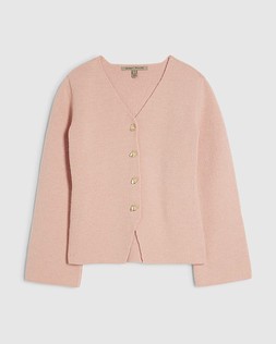 RI Pink Long Sleeve Button Detail Cardigan £46