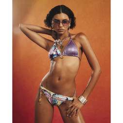 RI Purple Triangle Charm Butterfly Bikini Top £32 2