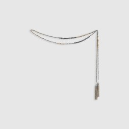 RI Silver Mixed Metal Beaded Belt £30 2