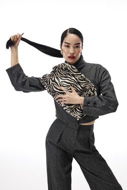 RI Zebra Clutch Bag