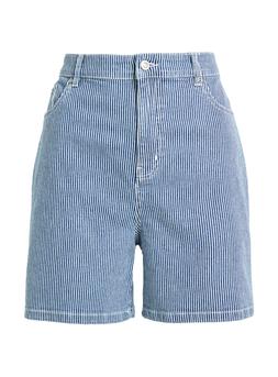 Tu Navy Stripe Denim Mom Short, &pound;16
