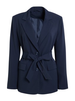 Tu Navy WRAP WAIST BLAZER, &pound;28